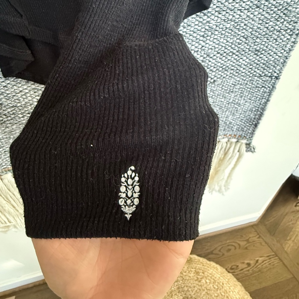 FP Movement Black Long Sleeve Top w/ Cutout Detail - Picture 3 of 7